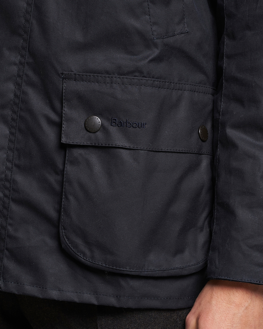 Herre | Jakker | Barbour Lifestyle | Ashby Wax Jacket Navy