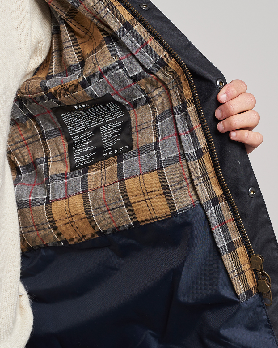 Herre | Jakker | Barbour Lifestyle | Ashby Wax Jacket Navy