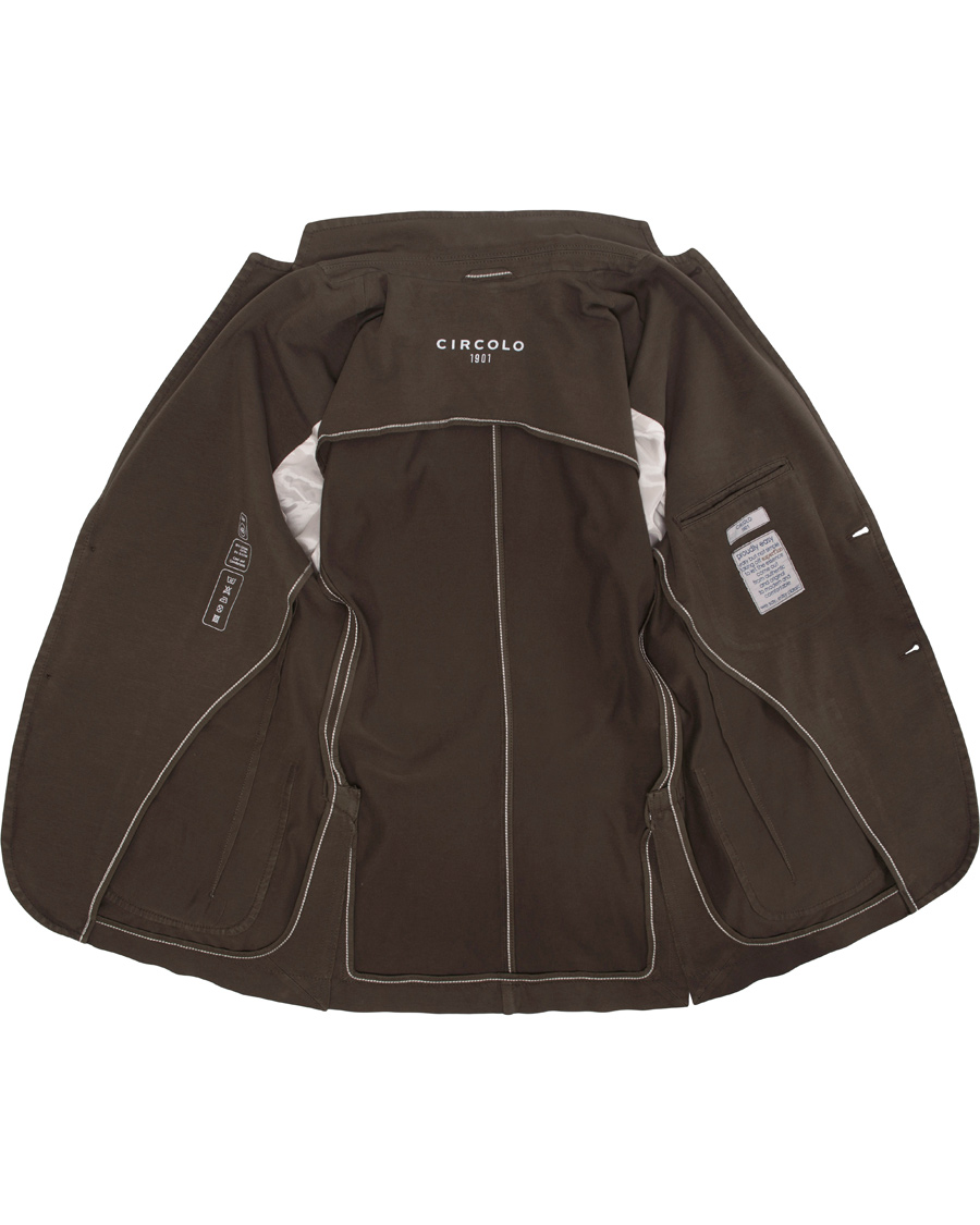 Herre | Dressjakker | Circolo 1901 | Jersey Patch Pocket Blazer Cocco Dark Brown