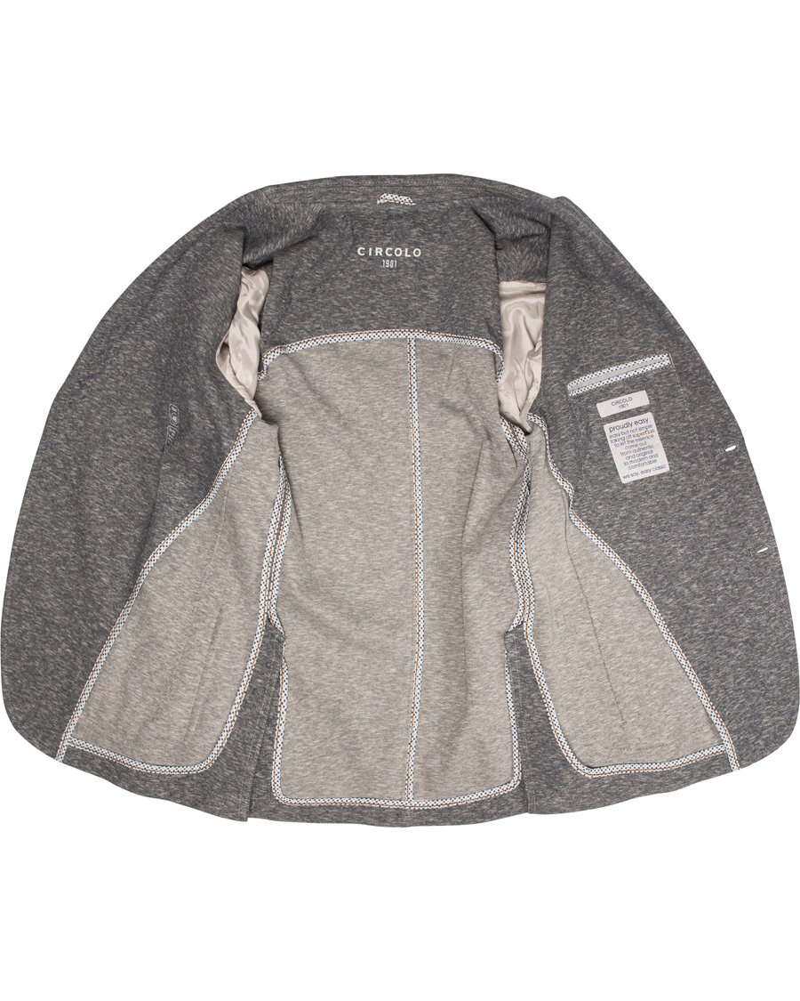 Herre | Dressjakker | Circolo 1901 | Jersey Patch Pocket Blazer Jeans Grey