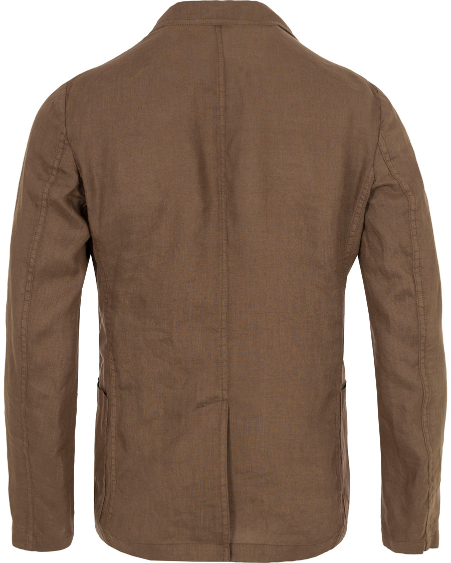 Herre | Dressjakker | Aspesi | Samuraki Linen Blazer Dark Brown