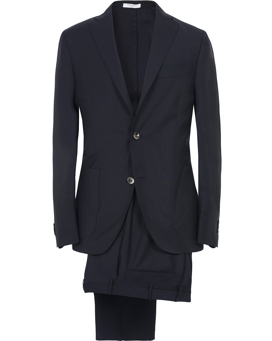 Herre | Dresser | Boglioli | Dover Patch Pocket Wool Suit Navy