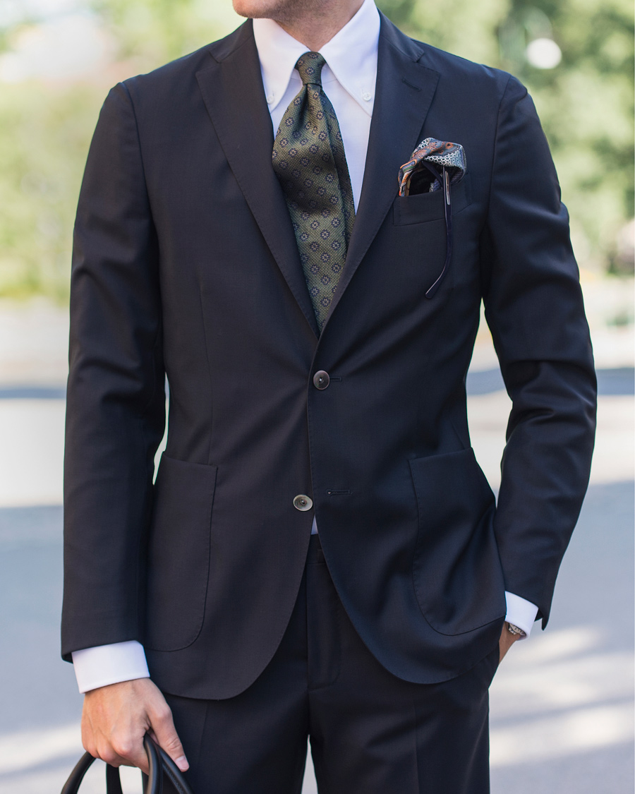 Herre | Dresser | Boglioli | Dover Patch Pocket Wool Suit Navy