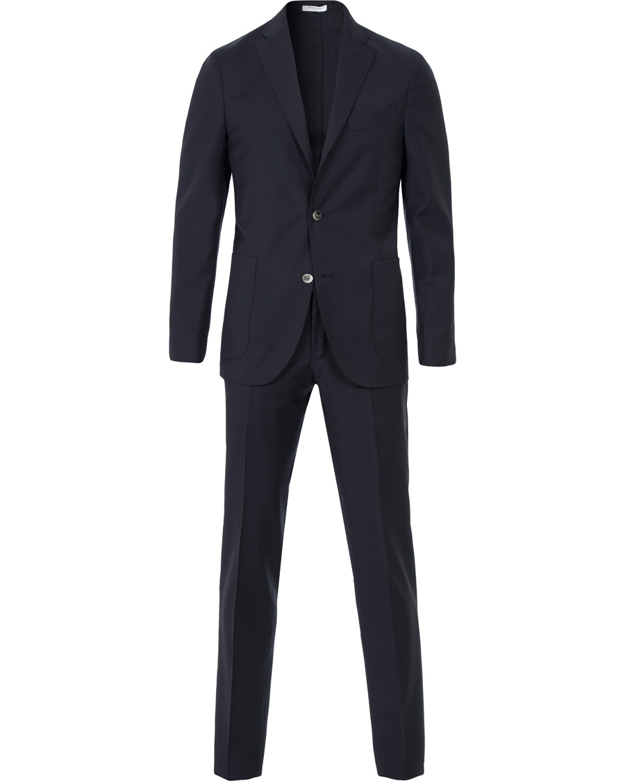 Herre | Dresser | Boglioli | Dover Patch Pocket Wool Suit Navy