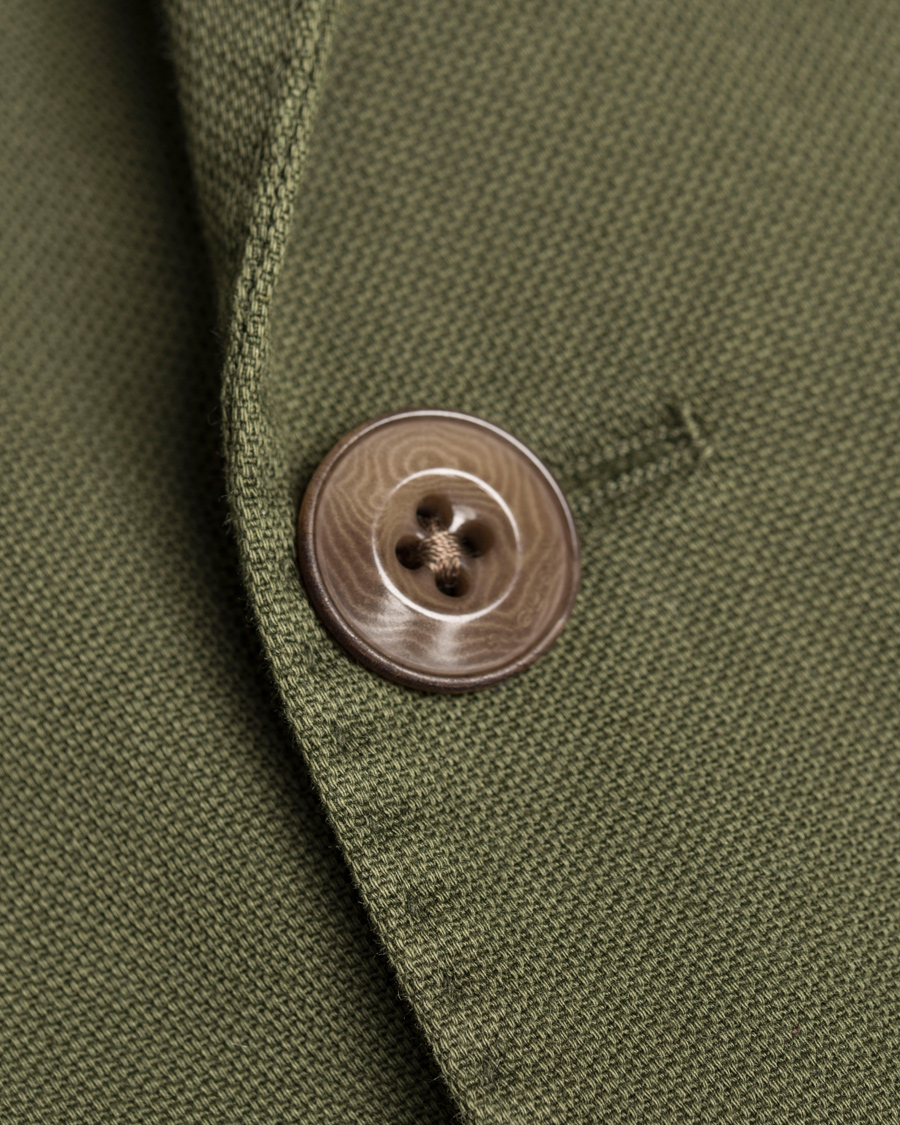 Herre | Dressjakker | Boglioli | Coat Patch Pocket Stretch Cotton Blazer Dark Green