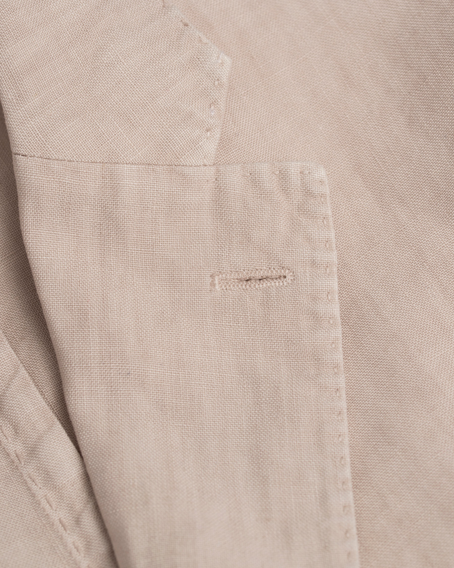 Herre | Dressjakker | Boglioli | K Jacket Patch Pocket Linen Blazer Natural