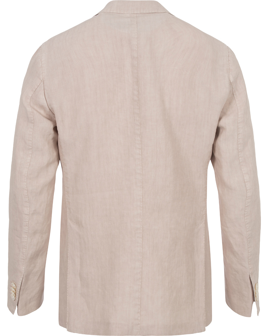 Herre | Dressjakker | Boglioli | K Jacket Patch Pocket Linen Blazer Natural