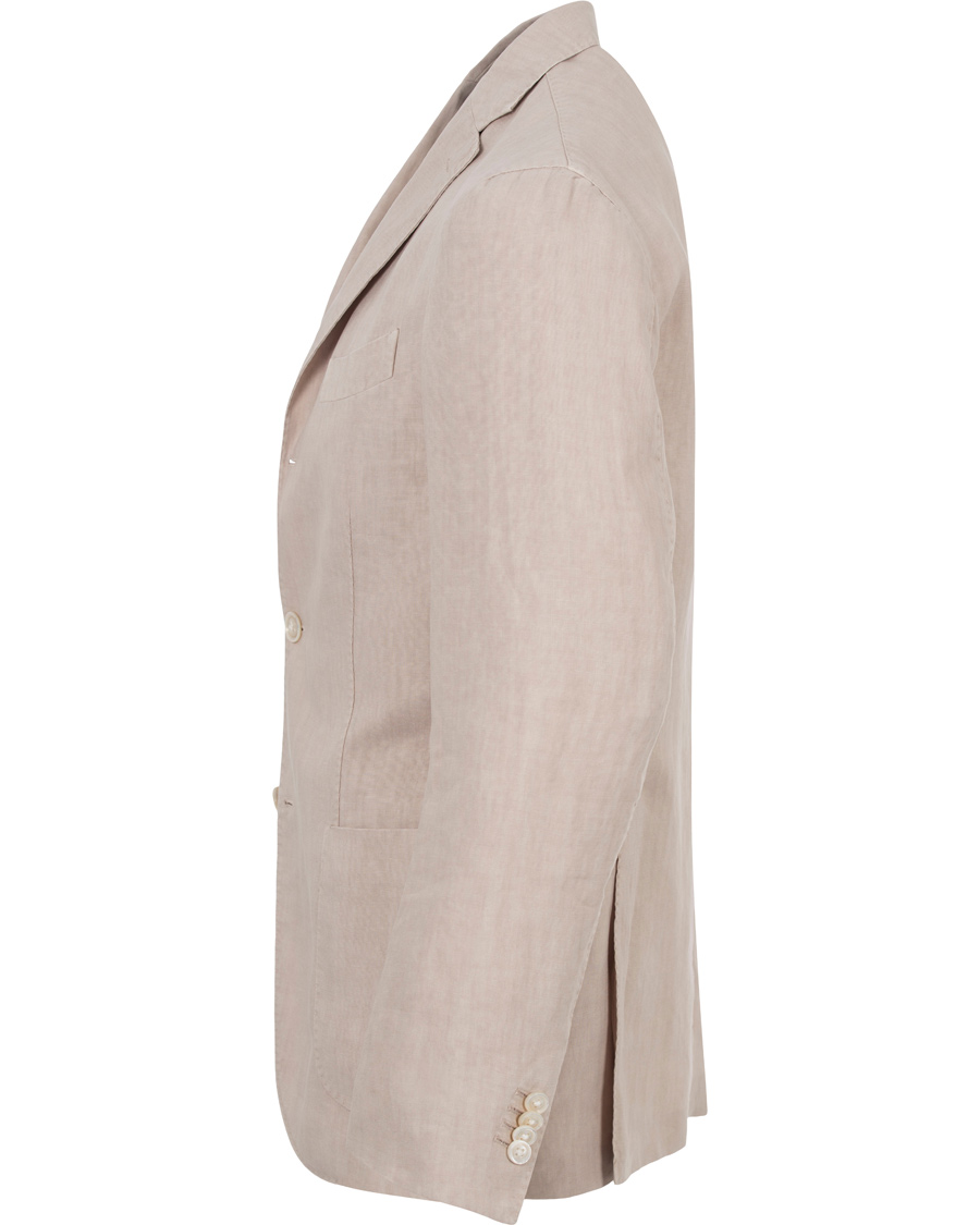 Herre | Dressjakker | Boglioli | K Jacket Patch Pocket Linen Blazer Natural