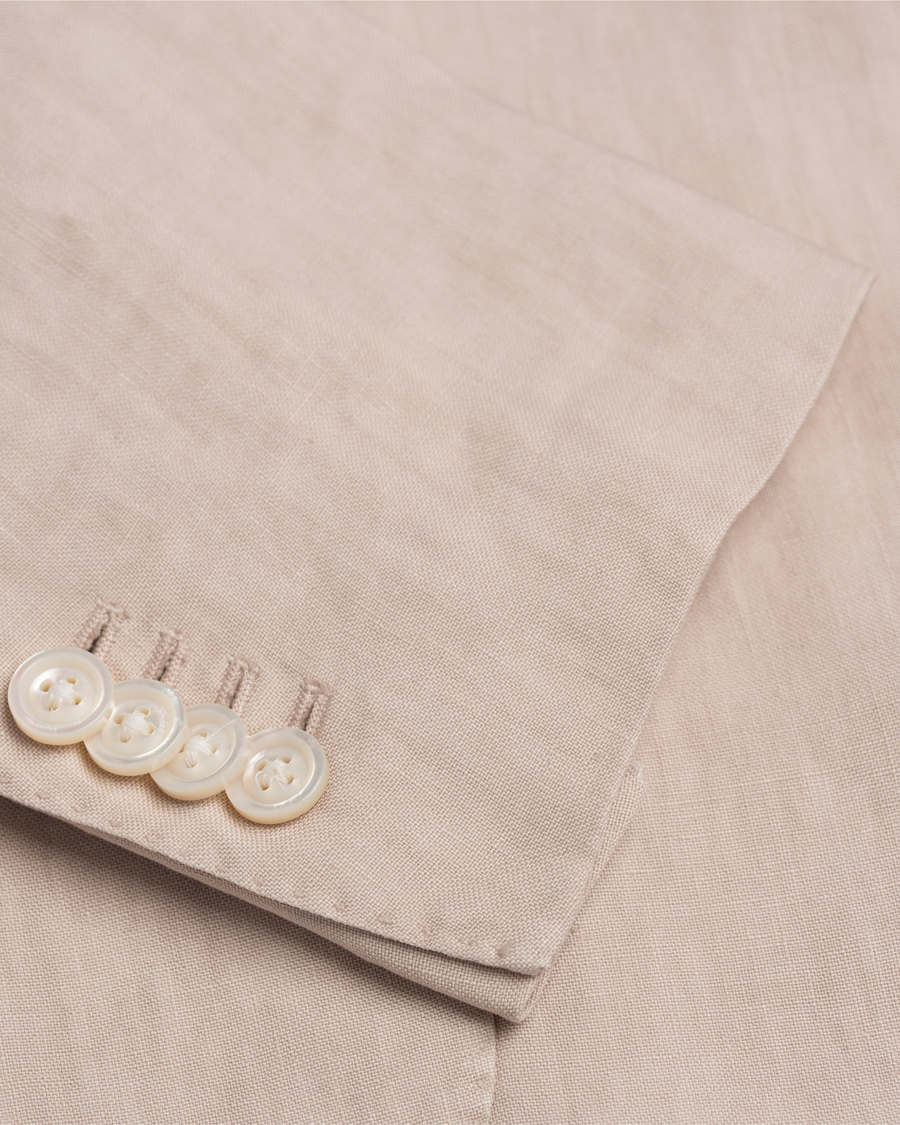 Herre | Dressjakker | Boglioli | K Jacket Patch Pocket Linen Blazer Natural