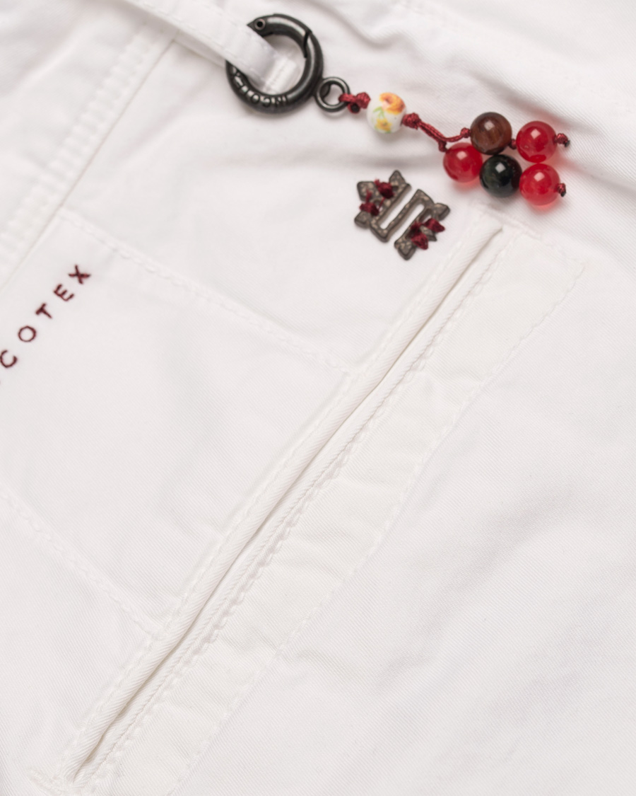Herre | Bukser | Incotex | Slim Fit Stretch Slacks White