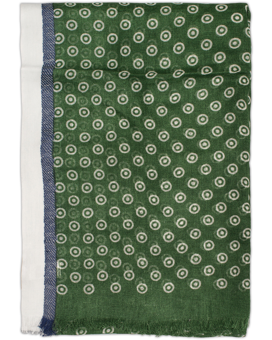 Herre | Roda Linen Dot Scarf Forest Green | Roda | Linen Dot Scarf Forest Green