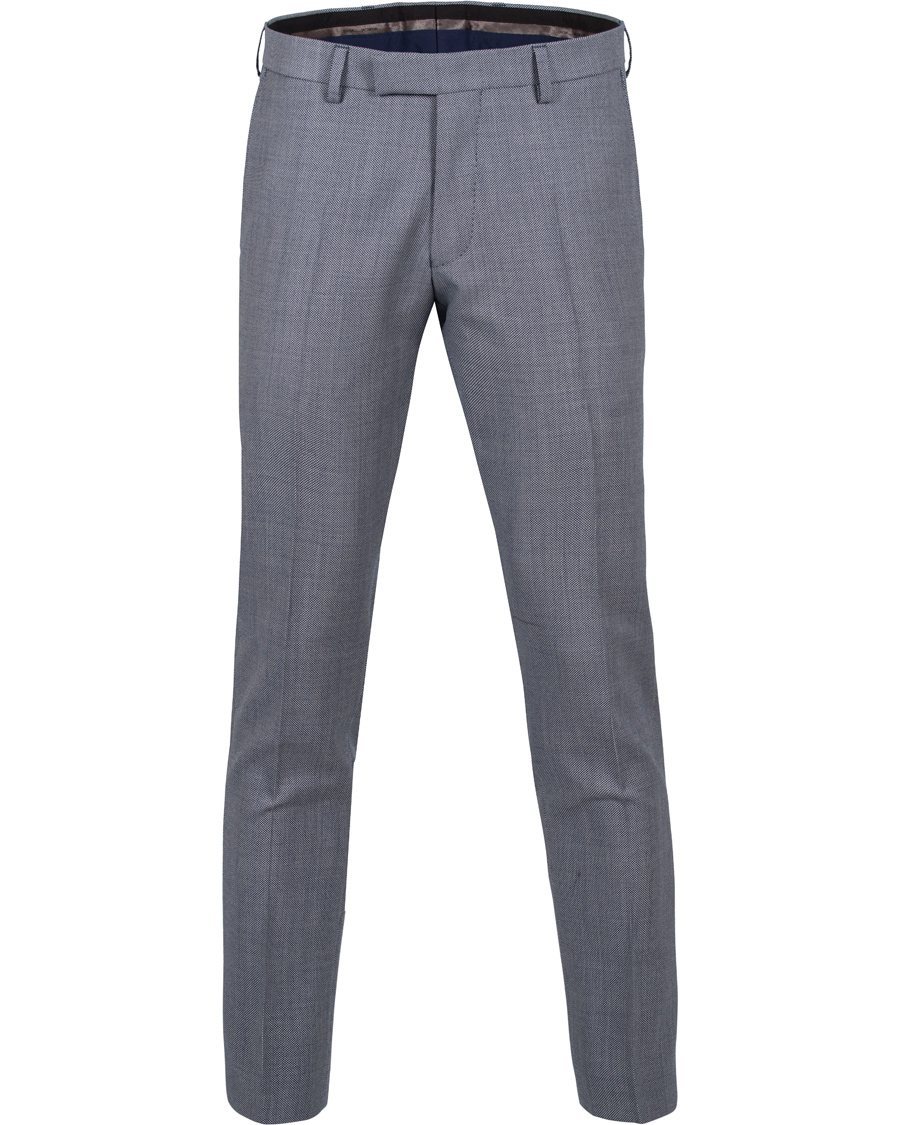 Herre | Dresser | Oscar Jacobson | Elmer Goose Eye Suit Blue/White