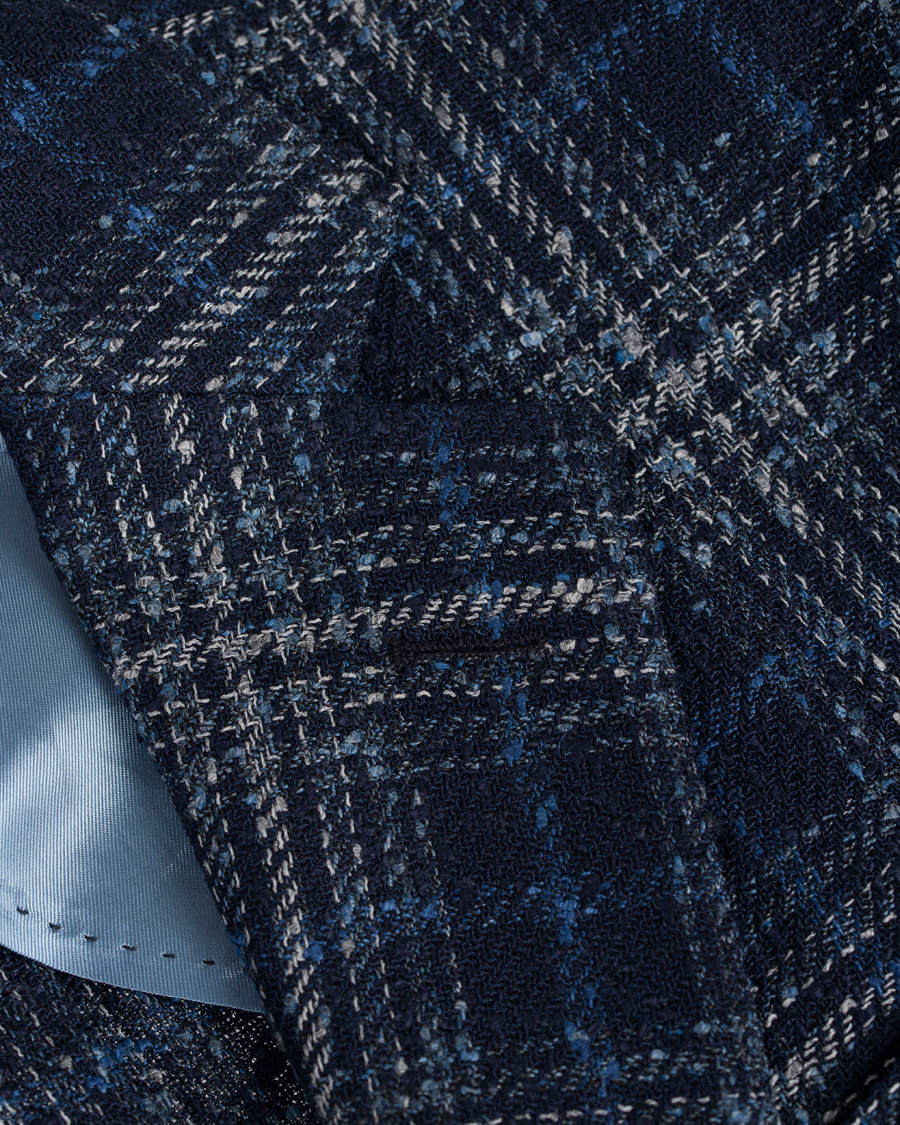 Herre | Dressjakker | Oscar Jacobson | Einar Big Check Patch Pocket Blazer Blue