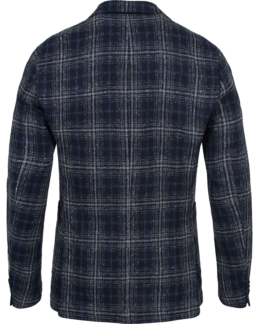 Herre | Dressjakker | Oscar Jacobson | Einar Big Check Patch Pocket Blazer Blue