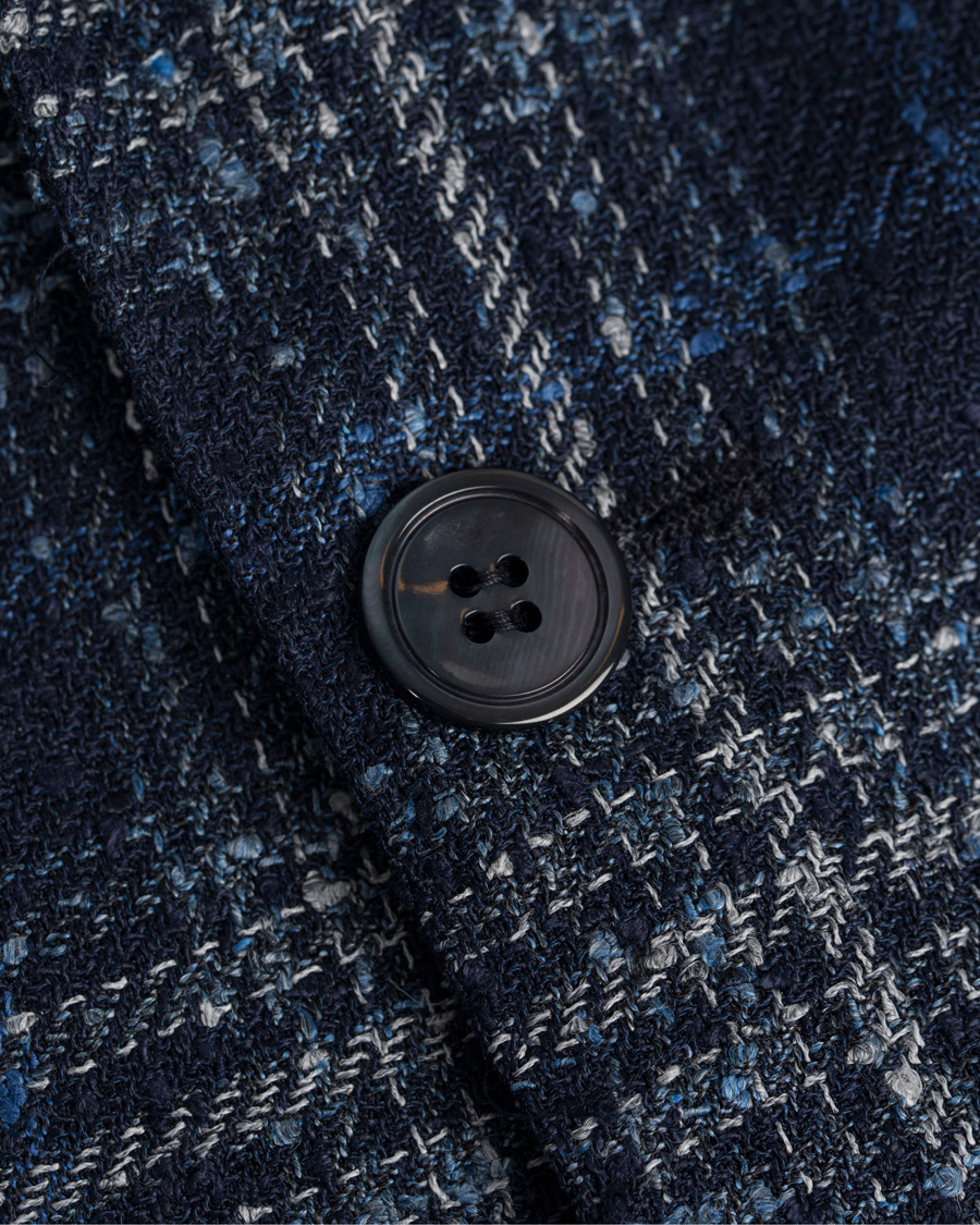 Herre | Dressjakker | Oscar Jacobson | Einar Big Check Patch Pocket Blazer Blue