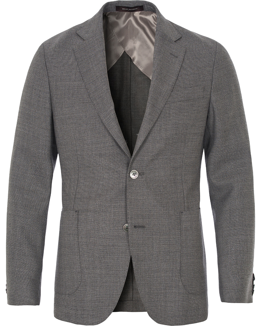 Herre | Dressjakker | Oscar Jacobson | Einar Patch Pocket Blazer Grey