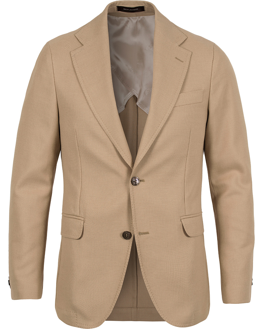 Herre | Dressjakker | Oscar Jacobson | Errold Wool/Cotton Blazer Cream