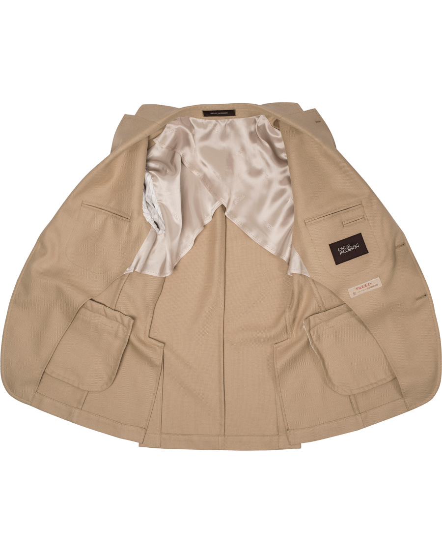 Herre | Dressjakker | Oscar Jacobson | Errold Wool/Cotton Blazer Cream