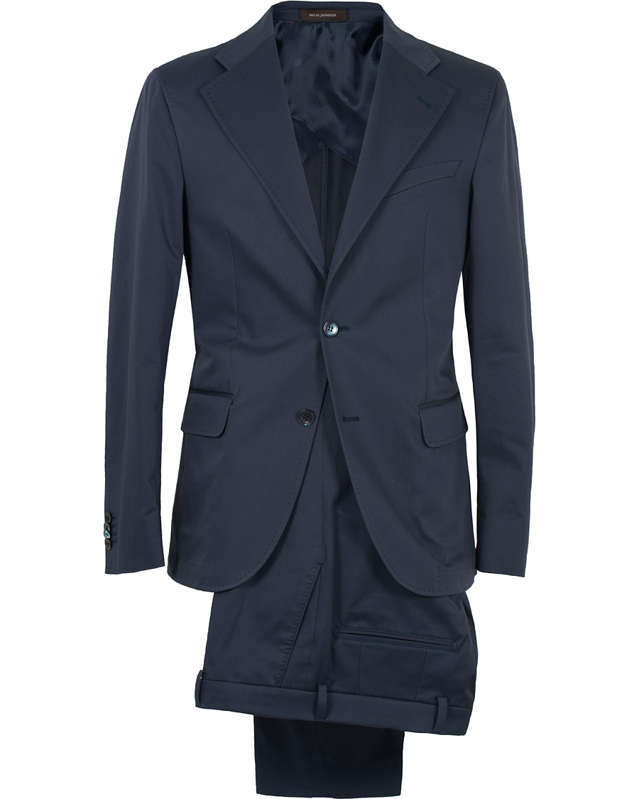 Herre | Dresser | Oscar Jacobson | Fellow Cotton Suit Navy