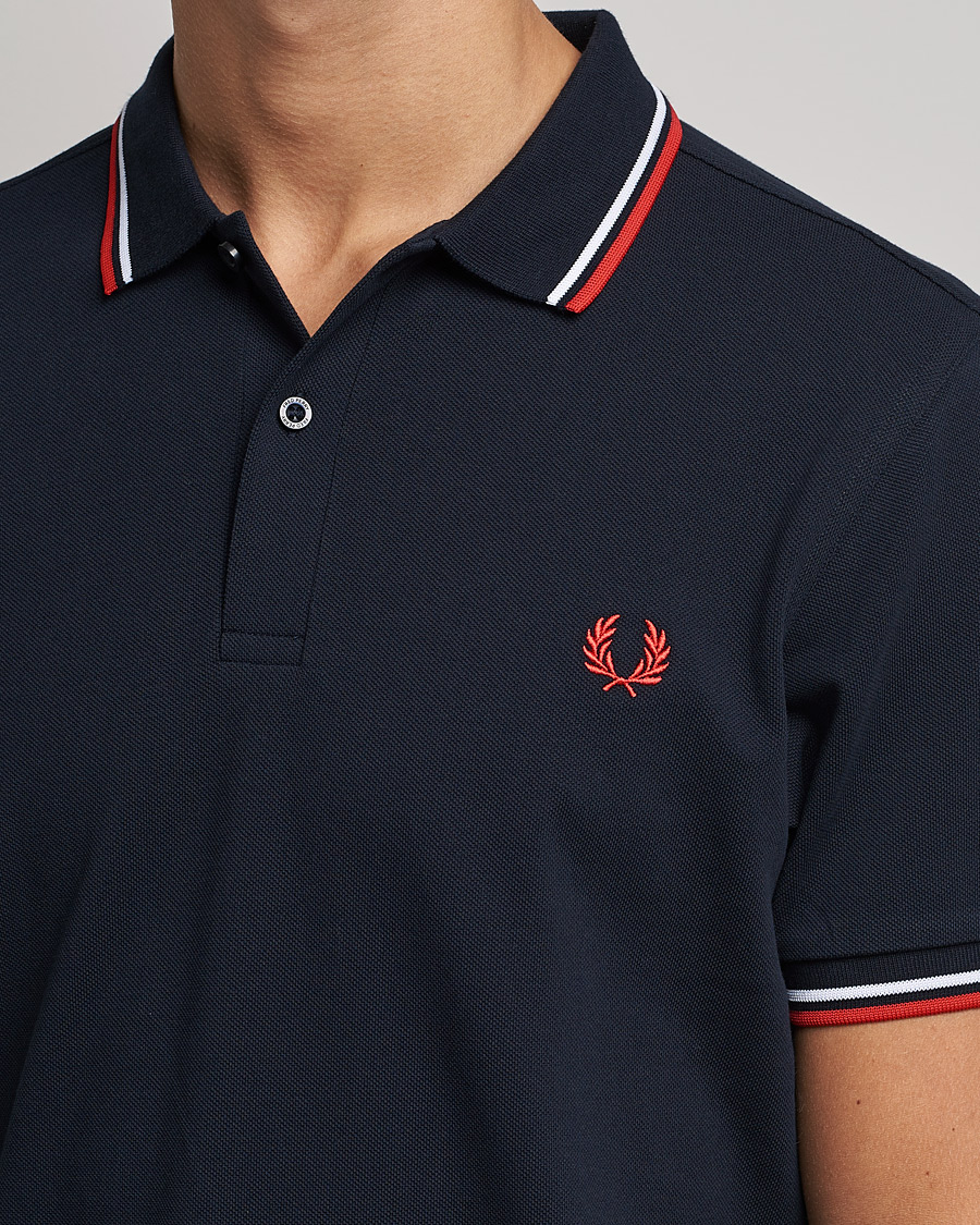 Herre | Pikéer | Fred Perry | Twin Tipped Polo Shirt Navy