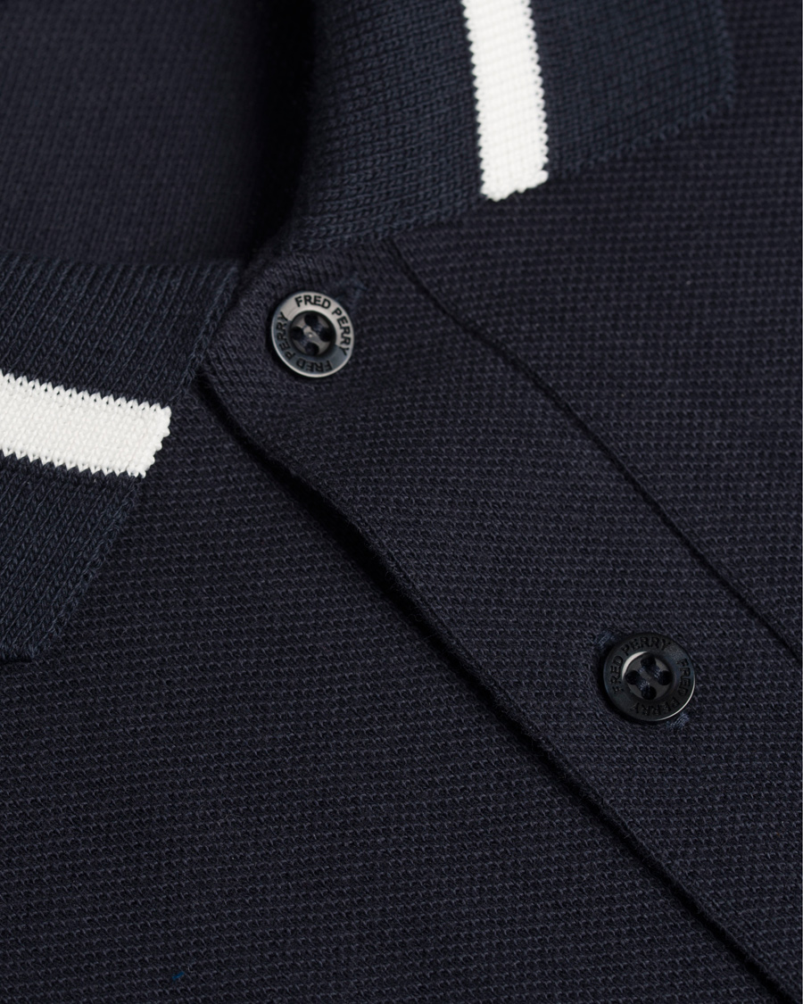 Herre | Pikéer | Fred Perry Reissues | Made in England Single Tip Polo Navy/Snow