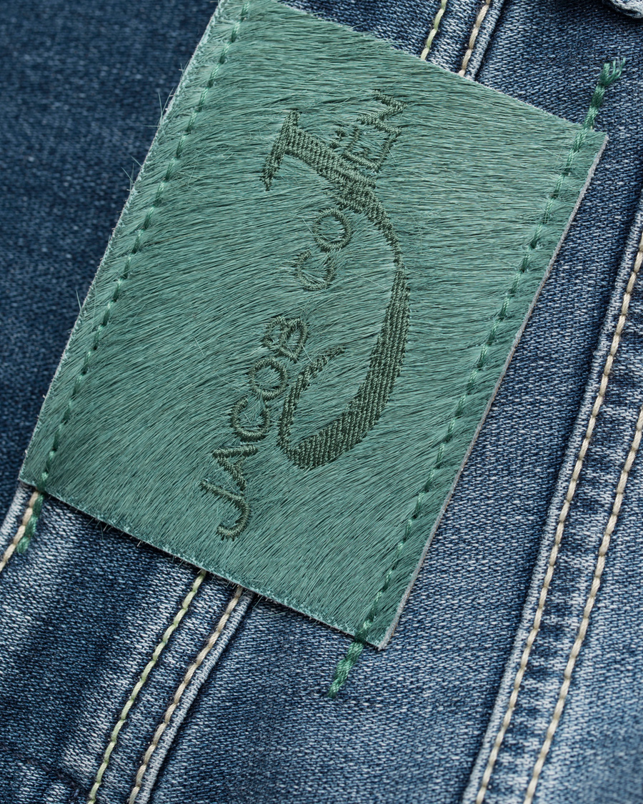 Herre | Jeans | Jacob Cohën | 622 Washed Slim Jeans Mid Blue