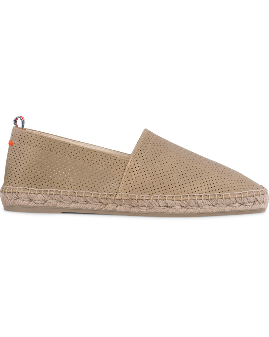 Herre | Castañer Pablo Perforated Nappa Leather Espadrilles Piedra | Castañer | Pablo Perforated Nappa Leather Espadrilles Piedra