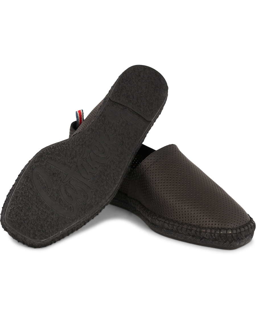 Herre | Castañer Pablo Perforated Nappa Leather Espadrilles Negro | Castañer | Pablo Perforated Nappa Leather Espadrilles Negro