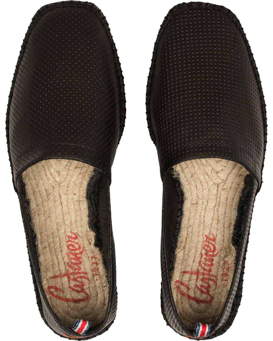 Herre | Castañer Pablo Perforated Nappa Leather Espadrilles Negro | Castañer | Pablo Perforated Nappa Leather Espadrilles Negro