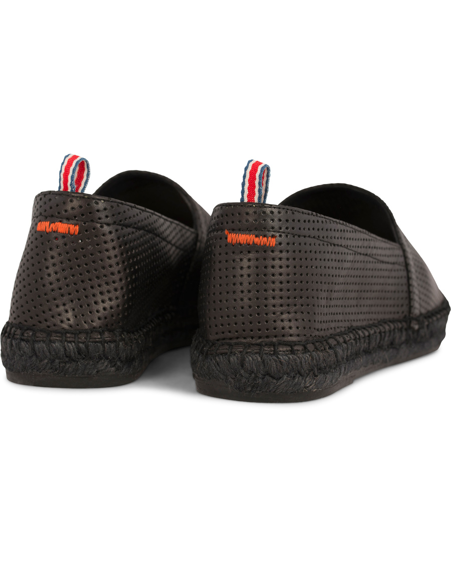 Herre | Castañer Pablo Perforated Nappa Leather Espadrilles Negro | Castañer | Pablo Perforated Nappa Leather Espadrilles Negro