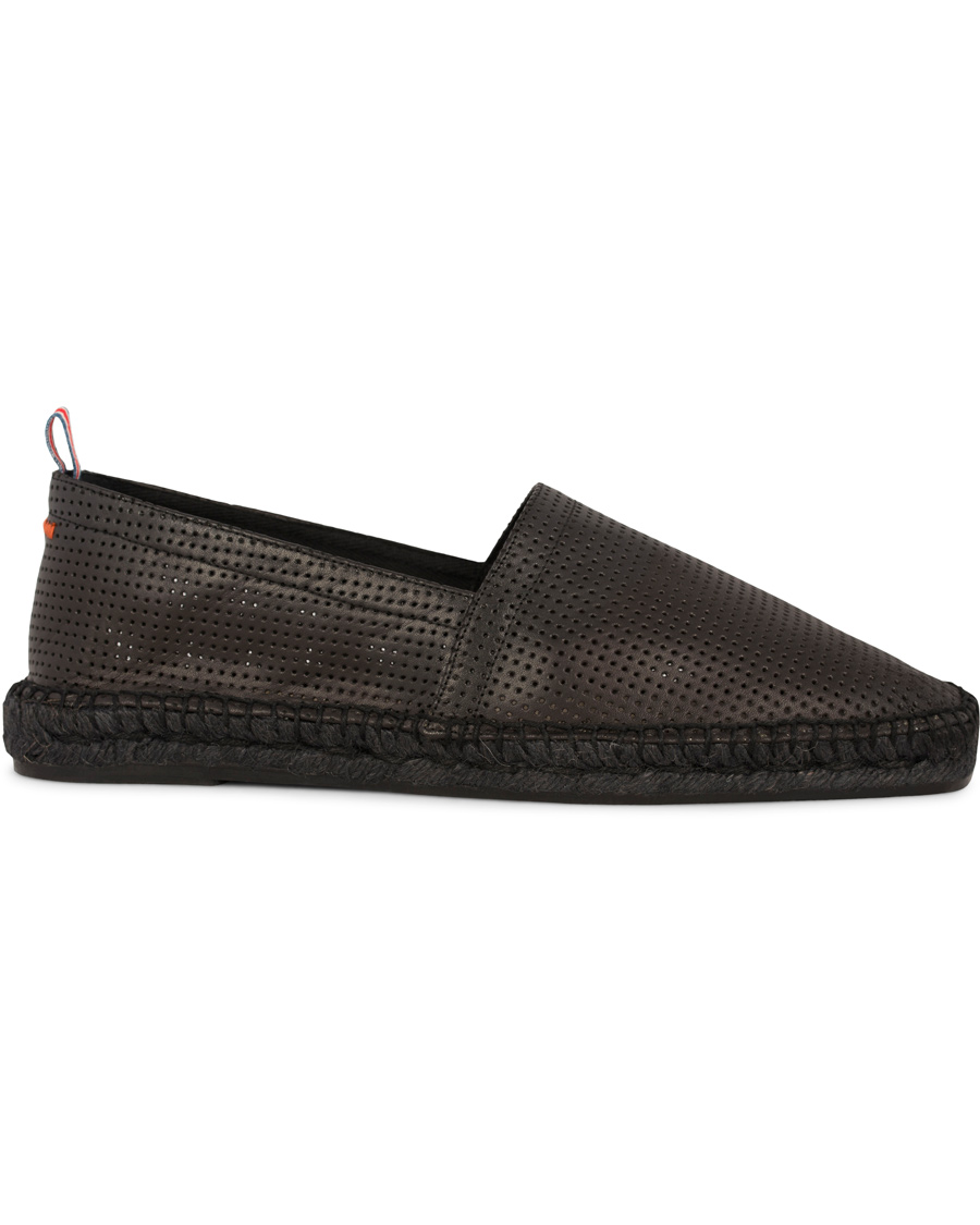 Herre | Castañer Pablo Perforated Nappa Leather Espadrilles Negro | Castañer | Pablo Perforated Nappa Leather Espadrilles Negro
