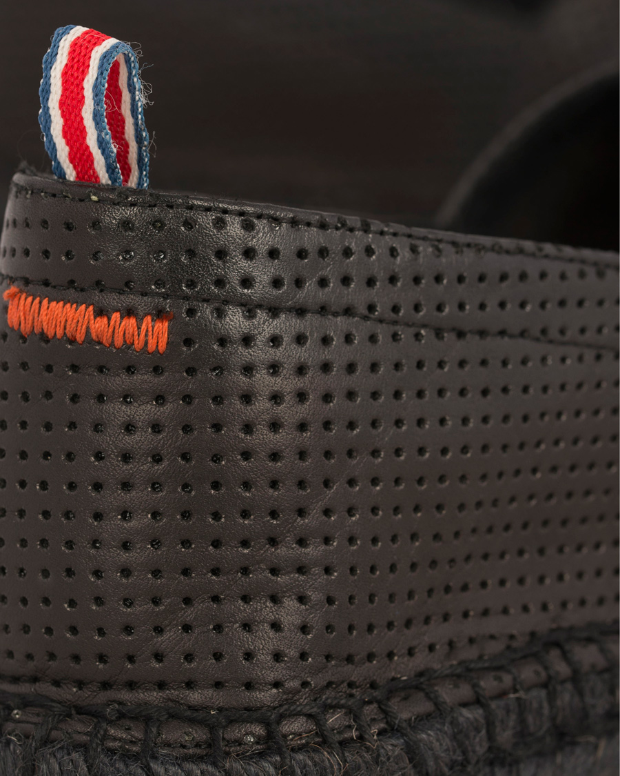 Herre | Castañer Pablo Perforated Nappa Leather Espadrilles Negro | Castañer | Pablo Perforated Nappa Leather Espadrilles Negro