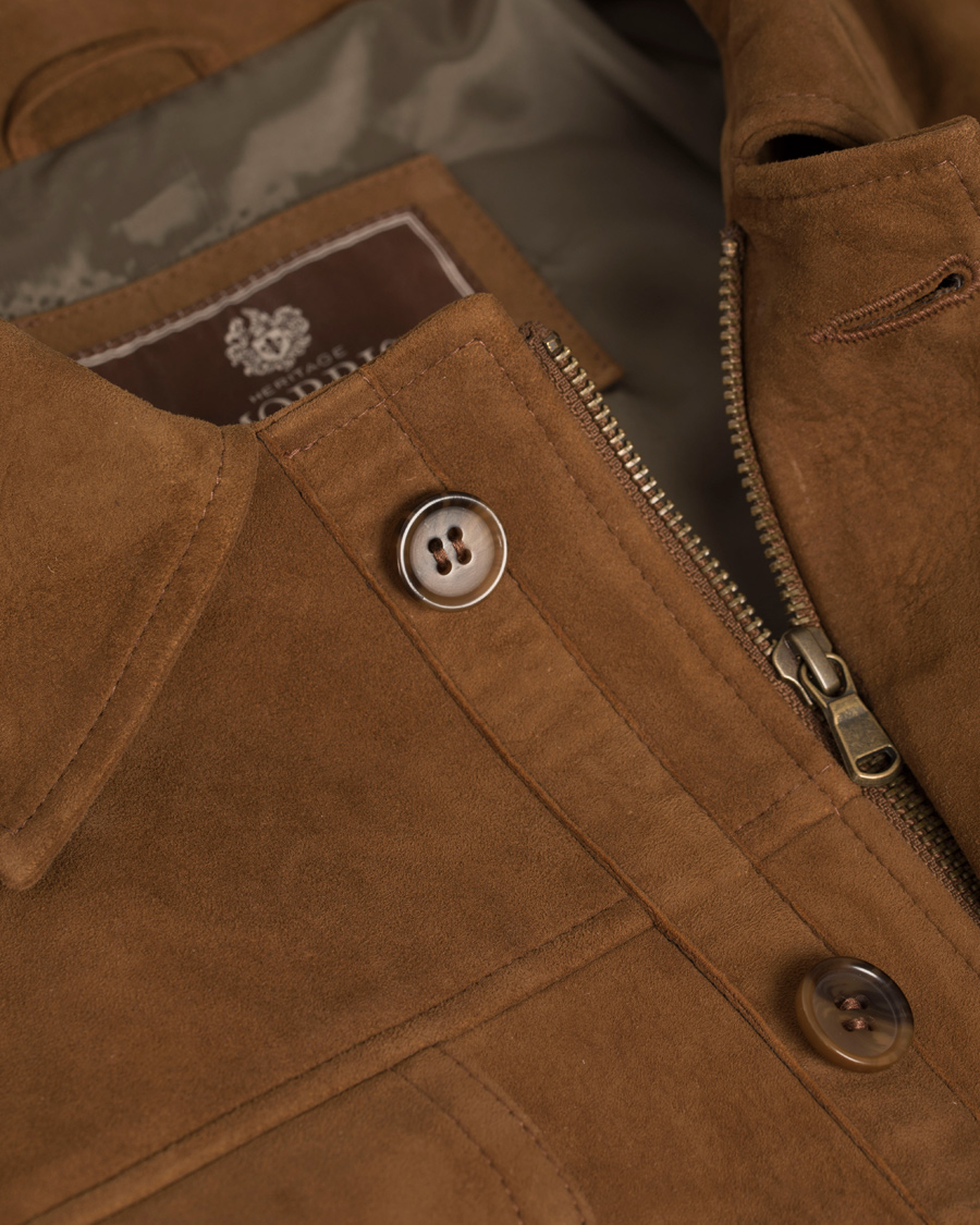 Herre | Jakker | Morris Heritage | Suede Millard Jacket Camel