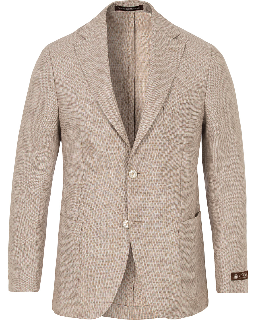 Herre | Dressjakker | Morris Heritage | Edward Structure Linen Blazer Khaki