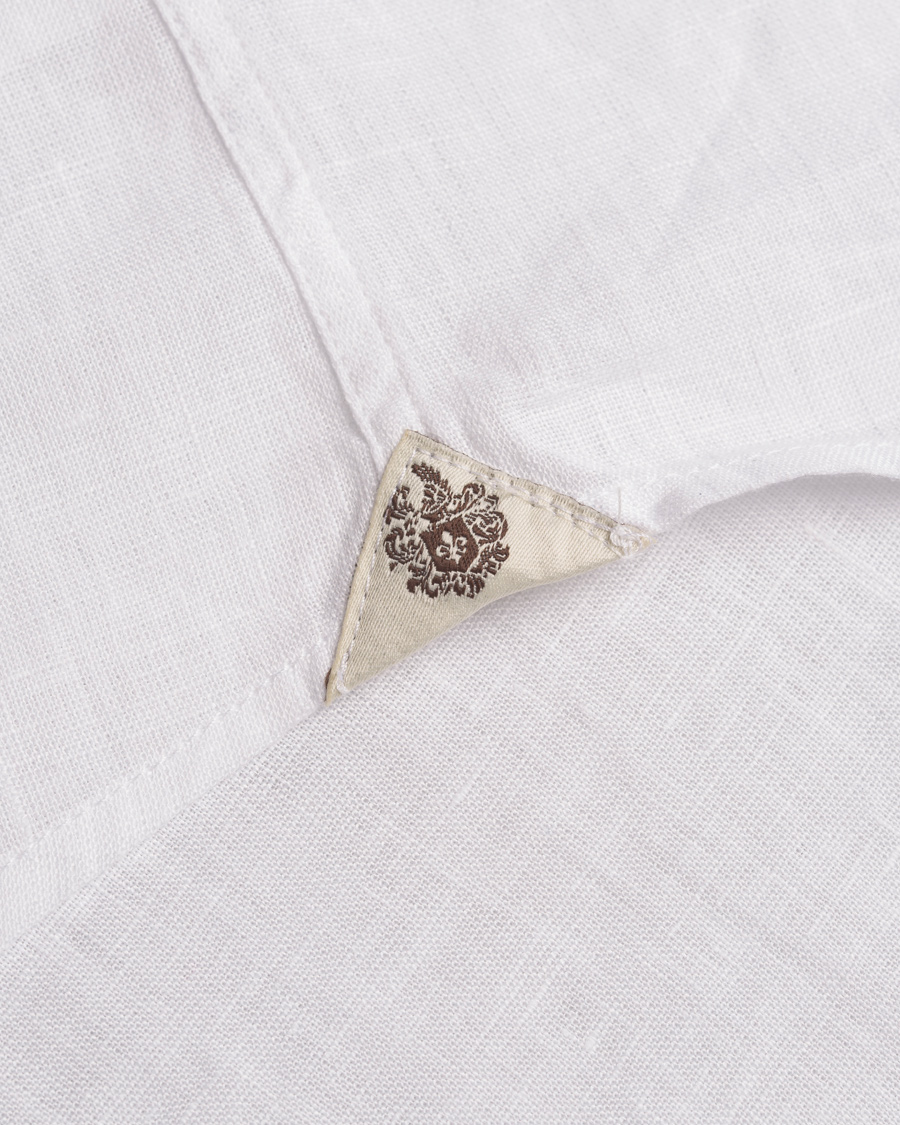 Herre | Skjorter | Morris Heritage | Button Down Linen Shirt White