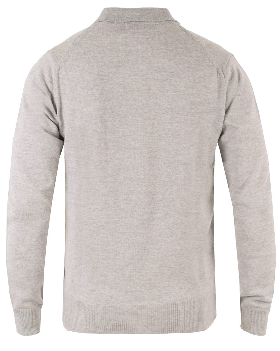 Herre | Gensere | Morris Heritage | Long Sleeve Polo Shirt Grey
