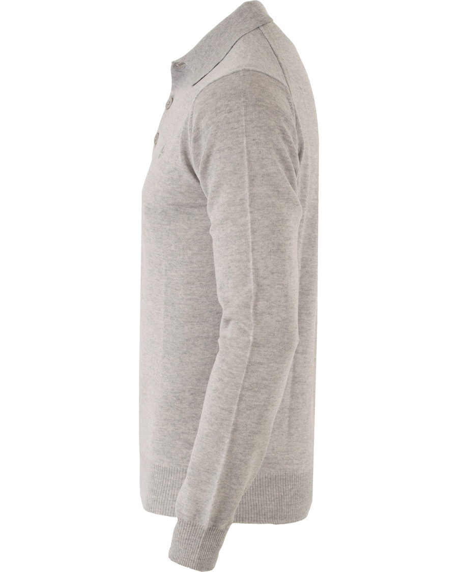 Herre | Gensere | Morris Heritage | Long Sleeve Polo Shirt Grey