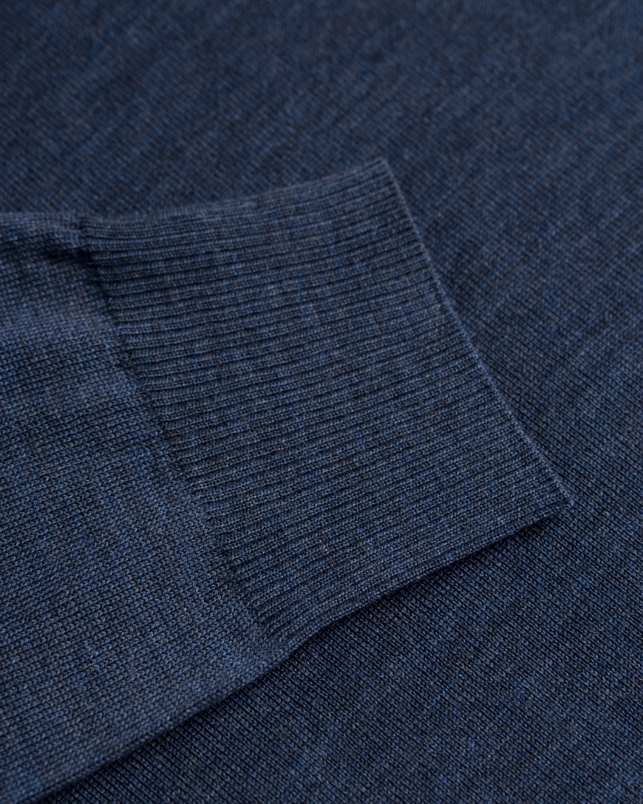 Herre | Gensere | Morris Heritage | Long Sleeve Polo Shirt Navy