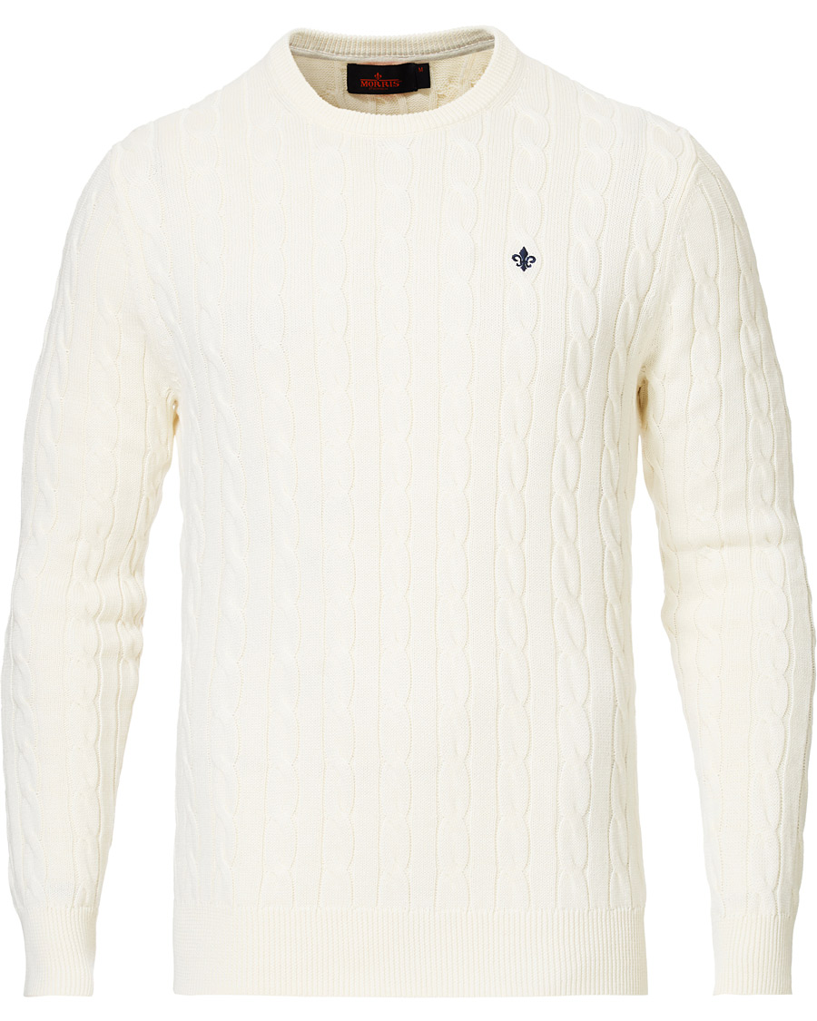 Herre | Gensere | Morris | Pima Cotton Cable Off White
