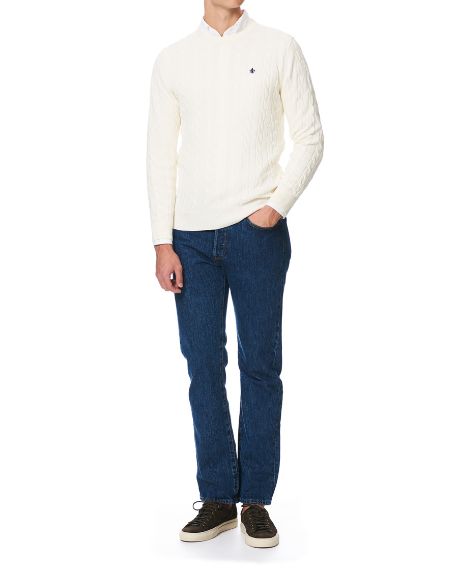 Herre | Gensere | Morris | Pima Cotton Cable Off White
