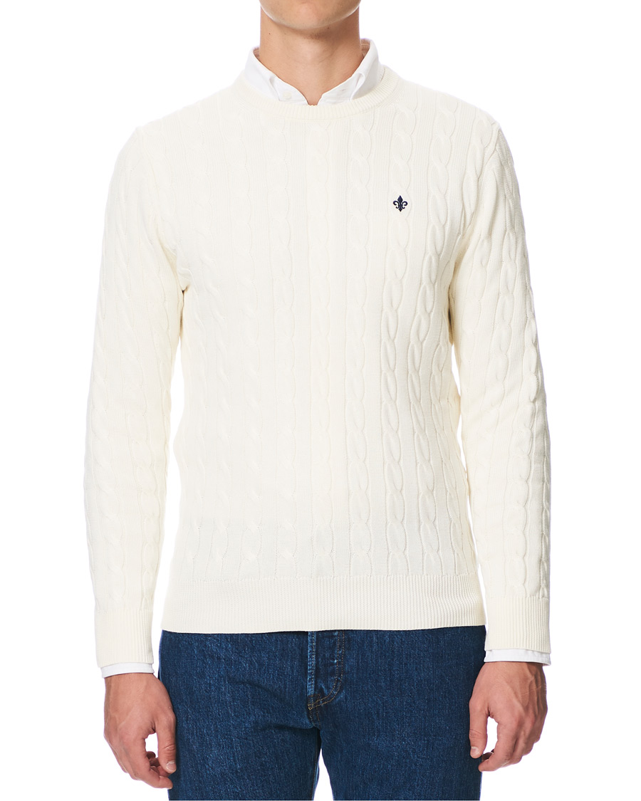 Herre | Gensere | Morris | Pima Cotton Cable Off White