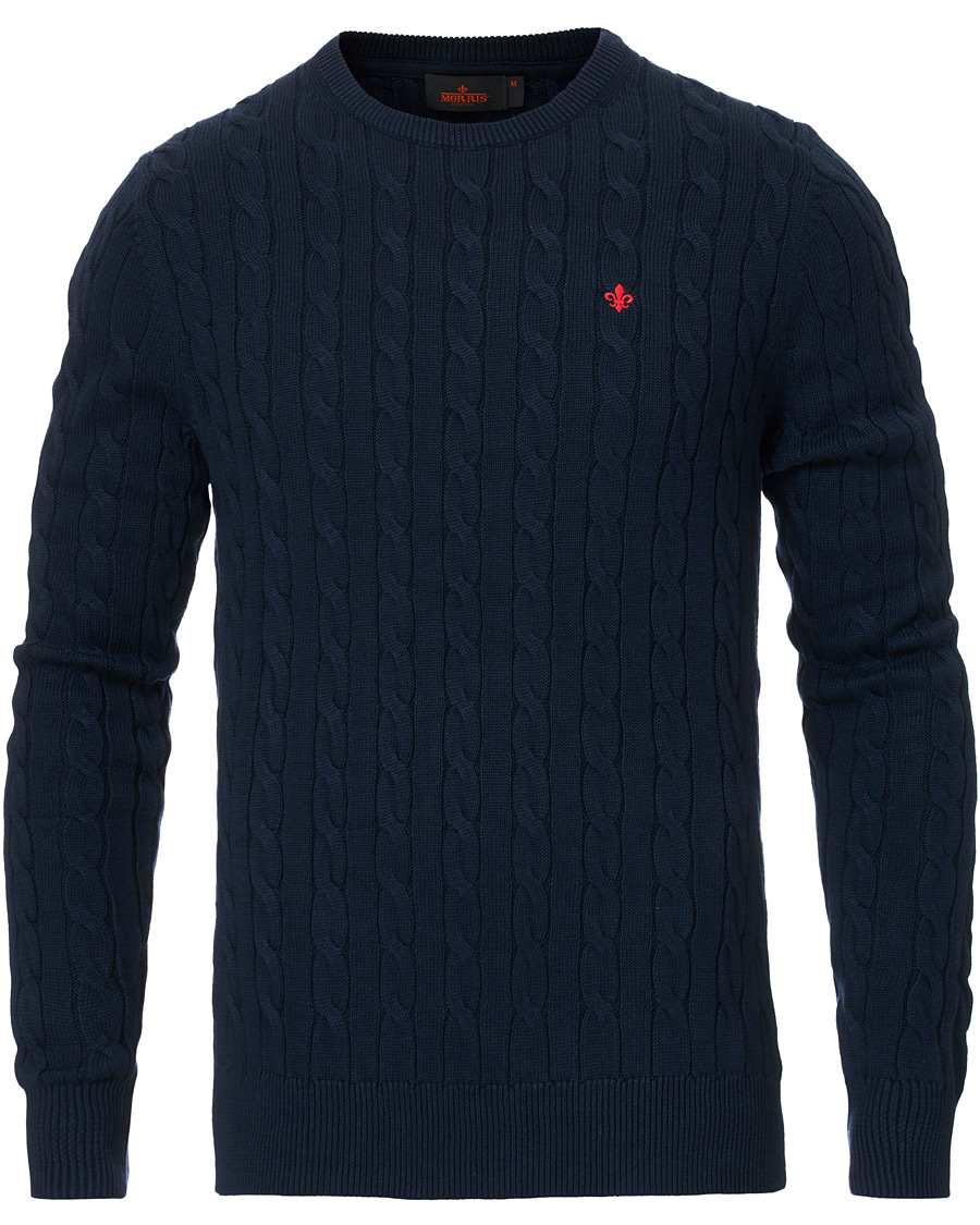 Herre | Gensere | Morris | Pima Cotton Cable Navy