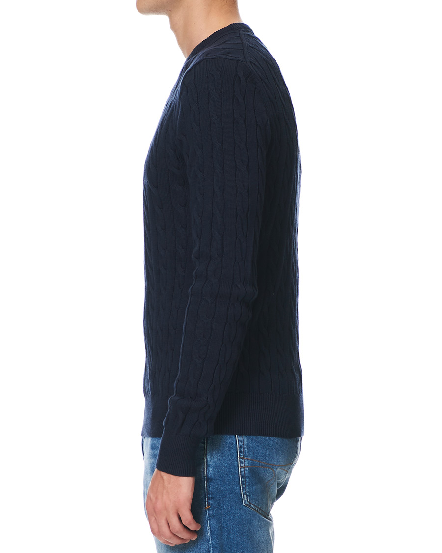 Herre | Gensere | Morris | Pima Cotton Cable Navy