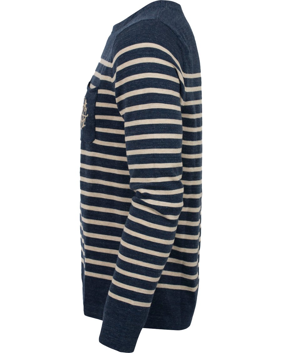 Herre | Gensere | Morris | Nantes Stripe Knit Blue