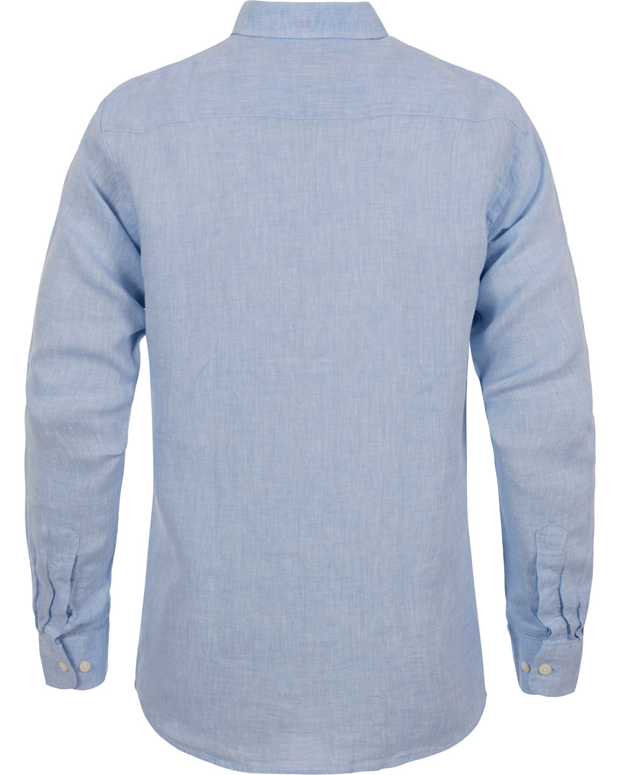 Herre | Skjorter | Morris | Douglas Linen Shirt Light Blue