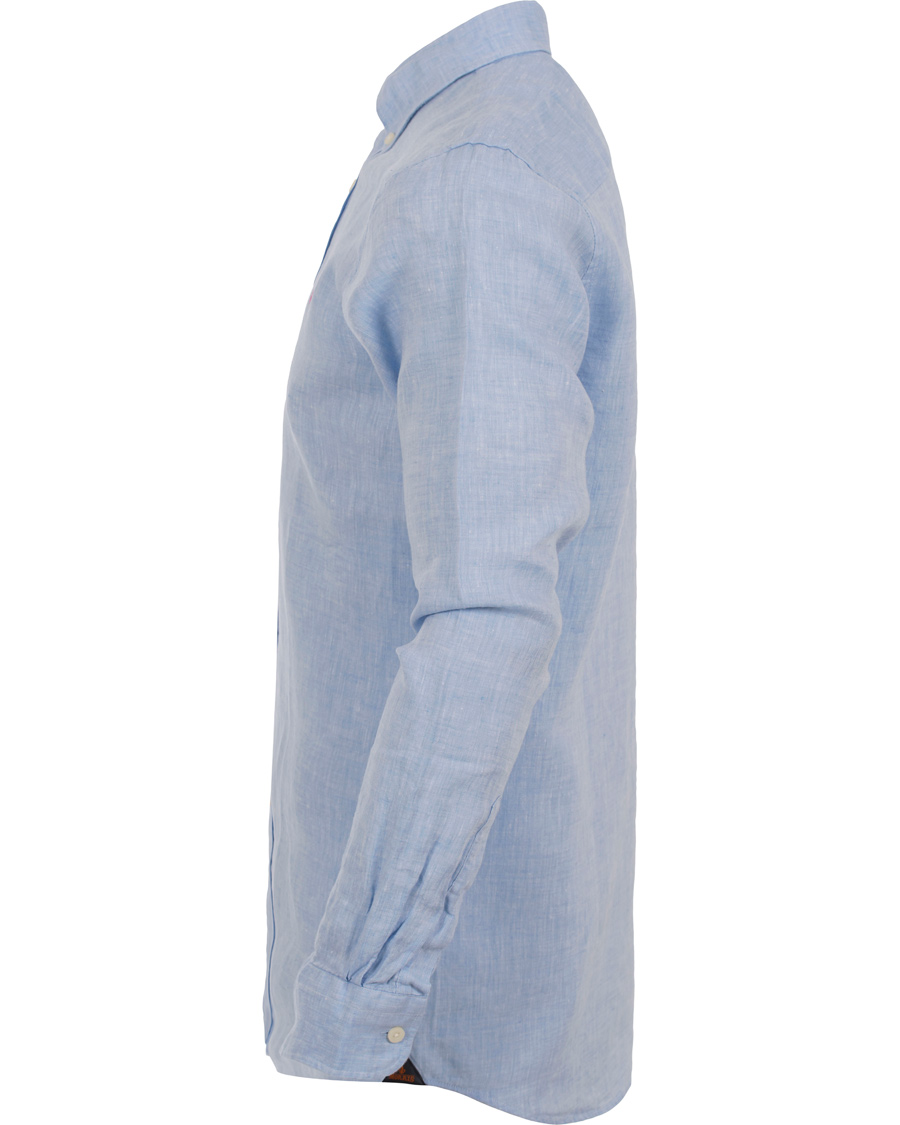 Herre | Skjorter | Morris | Douglas Linen Shirt Light Blue