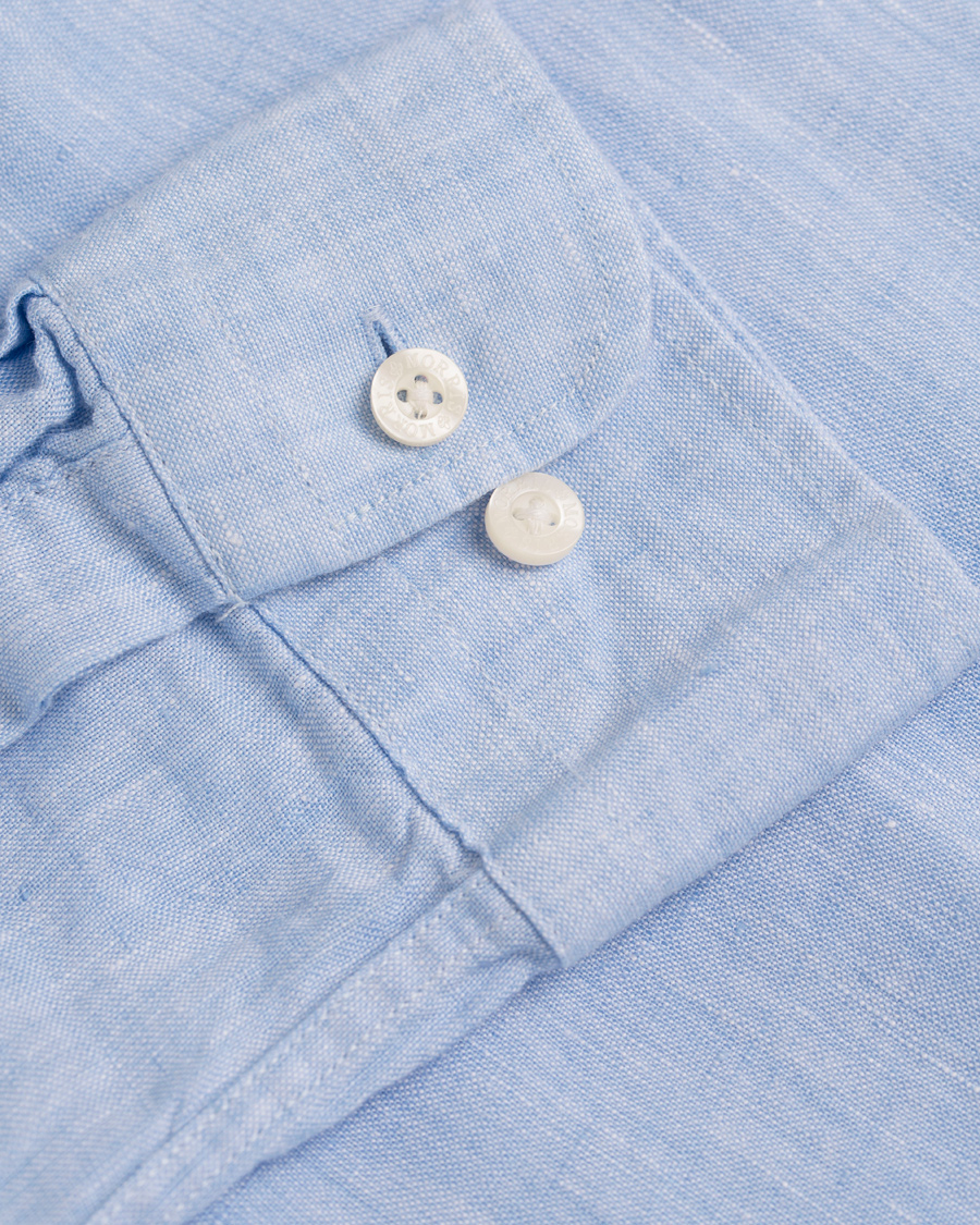 Herre | Skjorter | Morris | Douglas Linen Shirt Light Blue