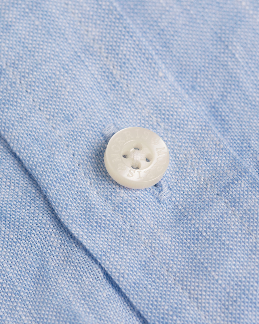 Herre | Skjorter | Morris | Douglas Linen Shirt Light Blue