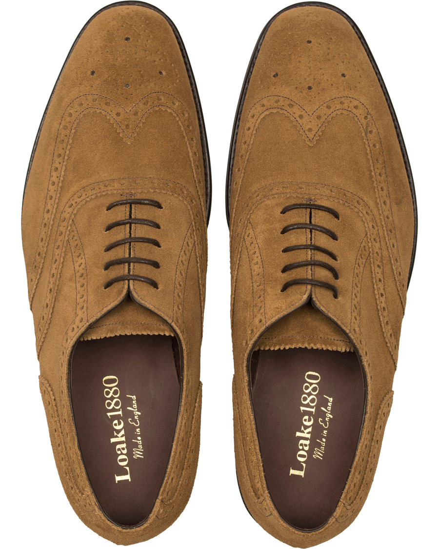 Herre | Loake 1880 MTO Buckingham Brogue Latice Maraca Suede | Loake 1880 | MTO Buckingham Brogue Latice Maraca Suede