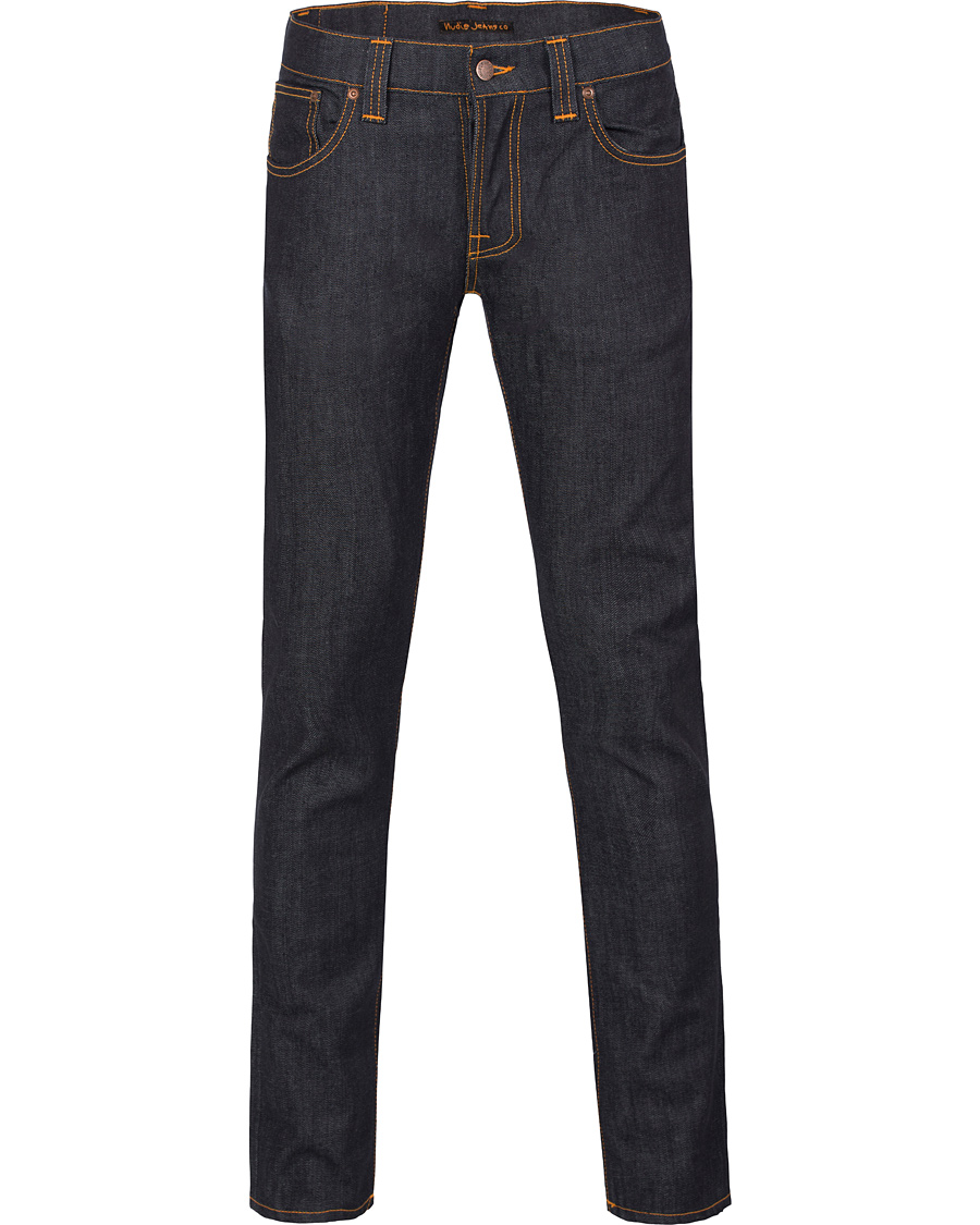 Herre | Jeans | Nudie Jeans | Grim Tim Organic Slim Fit Stretch Jeans Dry Navy